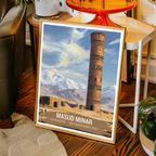 Masud Minar - Ghazi - Afghanistan - Travel Wall Art Print - Art Print - Travel Art Poster