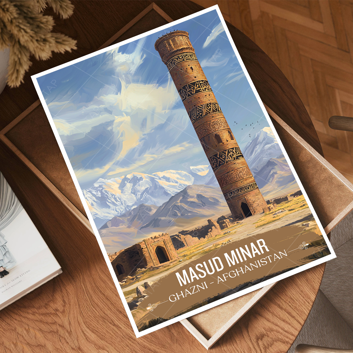 Masud Minar - Ghazi - Afghanistan - Travel Wall Art Print - Art Print - Travel Art Poster