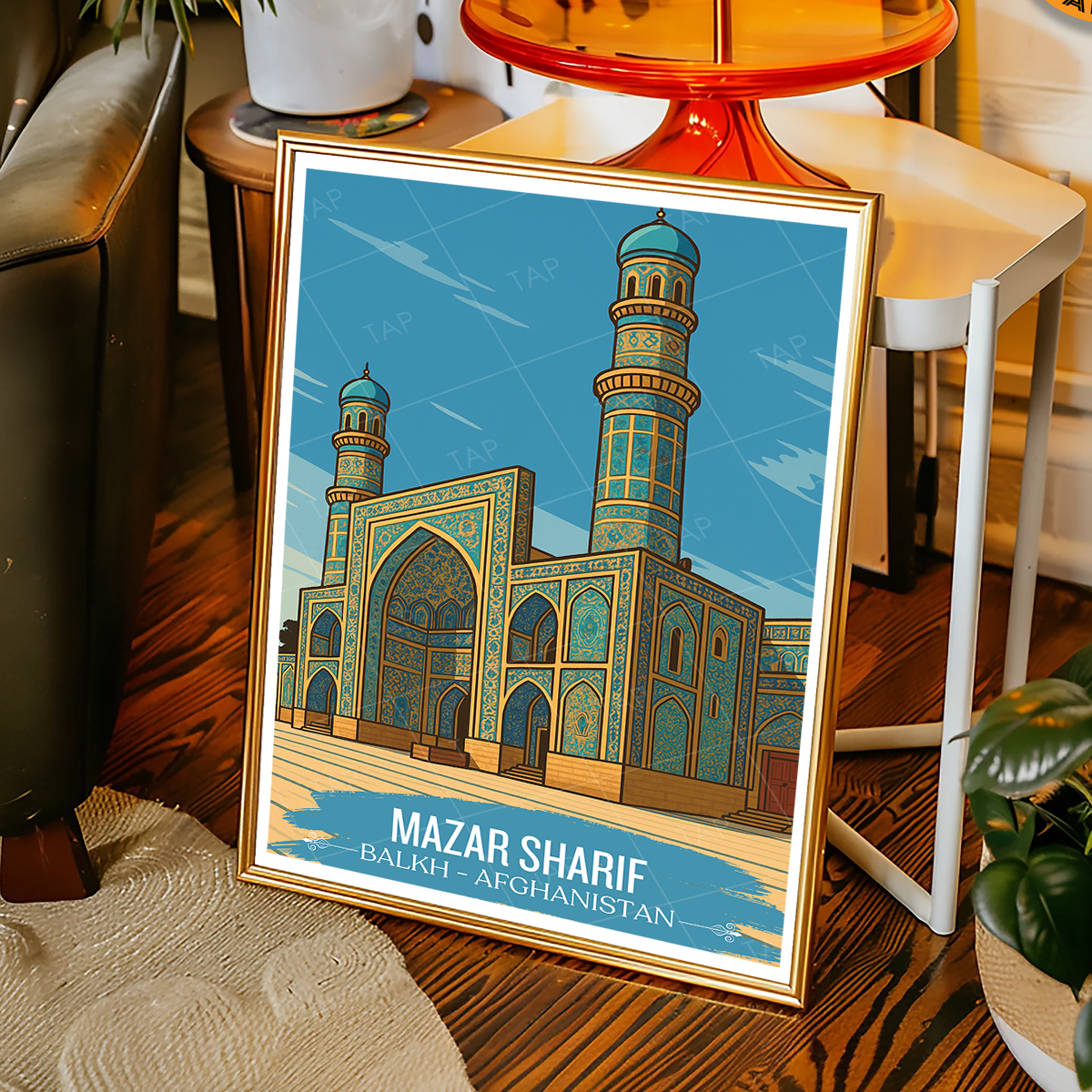 Mazar Sharif - Balkh - Afghanistan - Travel Wall Art Print - Art Print - Travel Art Poster