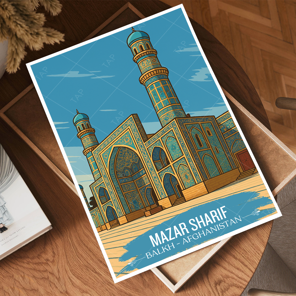 Mazar Sharif - Balkh - Afghanistan - Travel Wall Art Print - Art Print - Travel Art Poster