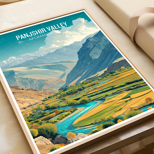 Panjshir Valley - Afghanistan - Travel Wall Art Print - Art Print - Travel Art Poster