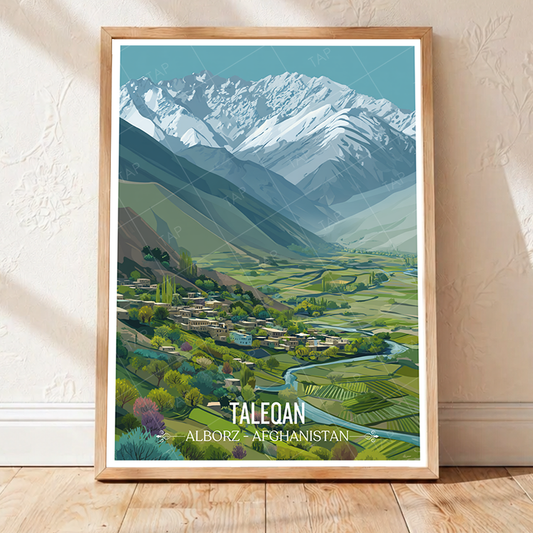 Taleqan - Alborz - Afghanistan - Travel Wall Art Print - Art Print - Travel Art Poster