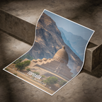 Topdara Stupa - Charikar - Afghanistan - Travel Wall Art Print - Art Print - Travel Art Poster