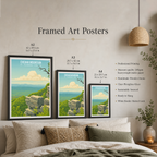 Cheaha Mountain - Alabama USA - Travel Wall Art Deco Poster Print