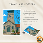 Cheaha National Park - Alabama USA - Travel Wall Art Deco Poster Print