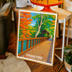 Cheaha Park - Alabama USA - Travel Wall Art Deco Poster Print