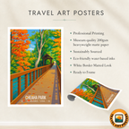 Cheaha Park - Alabama USA - Travel Wall Art Deco Poster Print