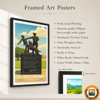 Civil Rights Monument - Alabama USA - Travel Wall Art Deco Poster Print