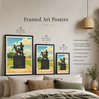 Civil Rights Monument - Alabama USA - Travel Wall Art Deco Poster Print