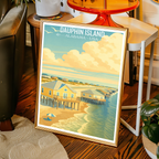 Dauphin Island - Alabama USA - Travel Wall Art Deco Poster Print