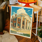 Decatur - Alabama USA - Travel Wall Art Deco Poster Print