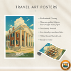 Decatur - Alabama USA - Travel Wall Art Deco Poster Print