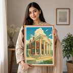Decatur - Alabama USA - Travel Wall Art Deco Poster Print