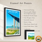 Gulf State Park - Alabama USA - Travel Wall Art Deco Poster Print