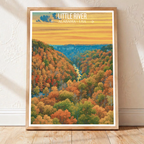 Little River 2 - Alabama USA - Travel Wall Art Deco Poster Print