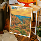 Little River 2 - Alabama USA - Travel Wall Art Deco Poster Print