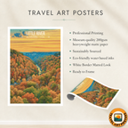 Little River 2 - Alabama USA - Travel Wall Art Deco Poster Print