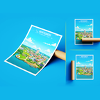 Montgomery - Alabama USA - Travel Wall Art Deco Poster Print