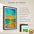 Orange Beach - Alabama USA - Travel Wall Art Deco Poster Print