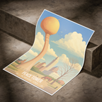 Peace Tower - Alabama USA - Travel Wall Art Deco Poster Print