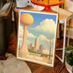 Peace Tower - Alabama USA - Travel Wall Art Deco Poster Print