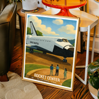 Rocket Center - Alabama USA - Travel Wall Art Deco Poster Print
