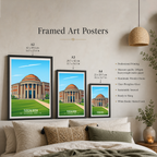 Tuscaloosa - Alabama USA - Travel Wall Art Deco Poster Print