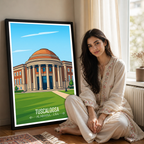Tuscaloosa - Alabama USA - Travel Wall Art Deco Poster Print
