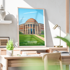 Tuscaloosa - Alabama USA - Travel Wall Art Deco Poster Print