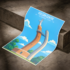 Vulcan Centre - Alabama USA - Travel Wall Art Deco Poster Print