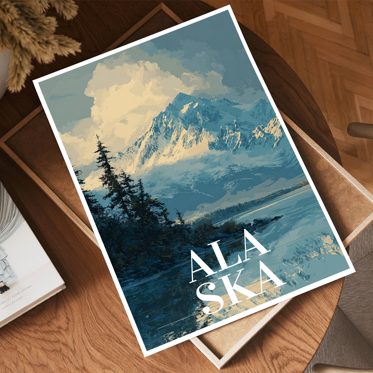 Alaska - Travel Poster Print Modern Style Wall Art