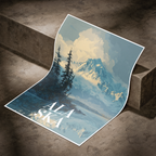 Alaska - Travel Poster Print Modern Style Wall Art