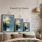 Alaska - Travel Poster Print Modern Style Wall Art