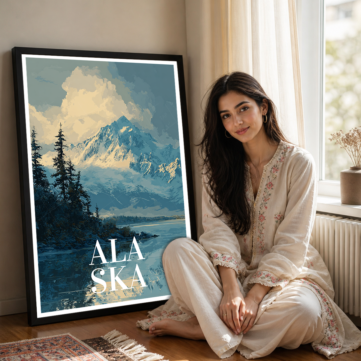 Alaska - Travel Poster Print Modern Style Wall Art