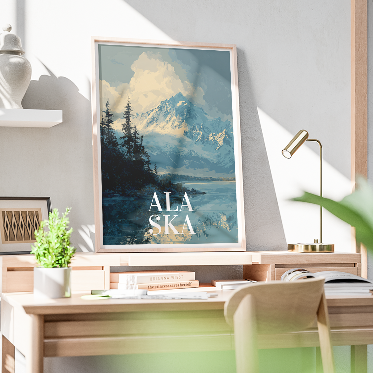 Alaska - Travel Poster Print Modern Style Wall Art