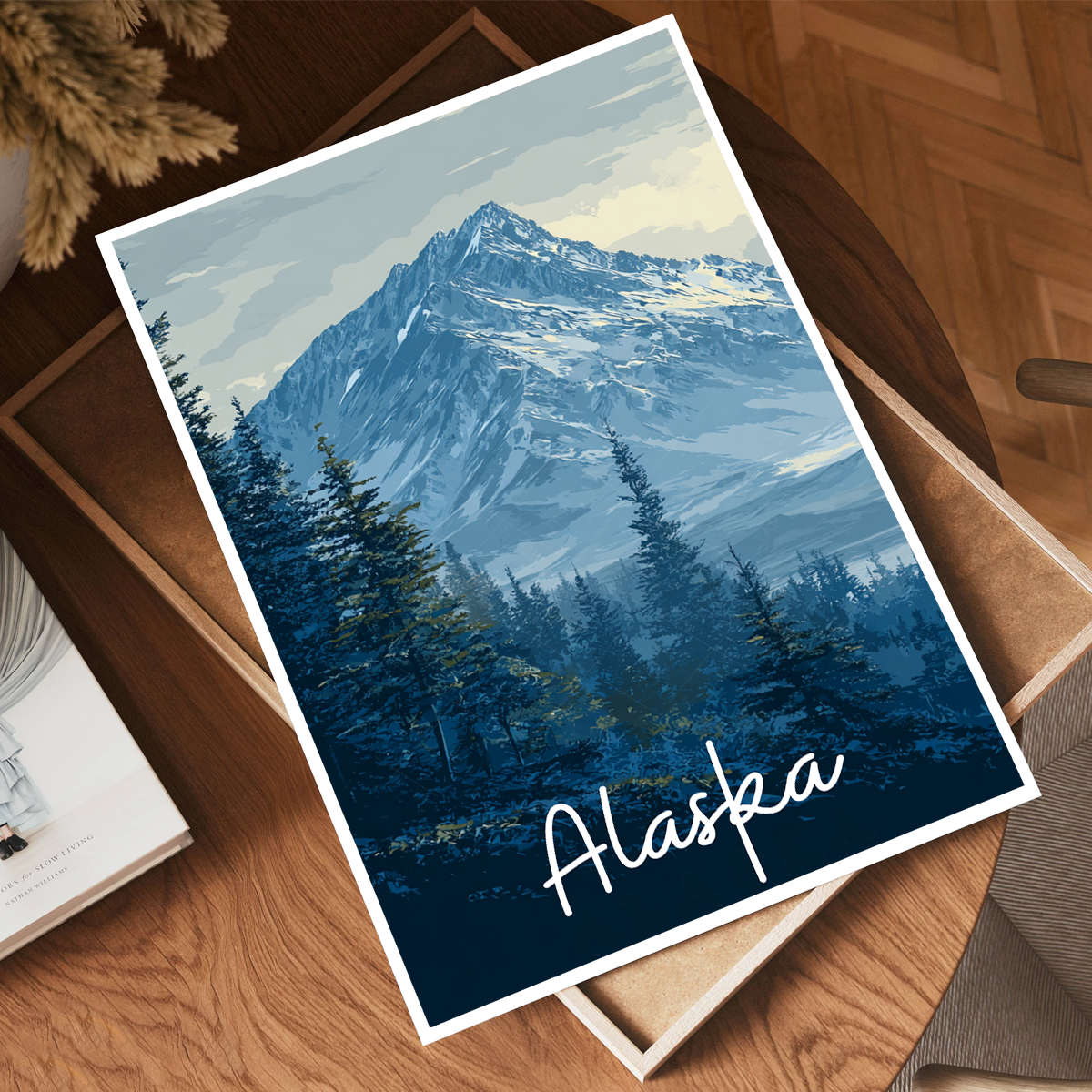 Alaska - Travel Poster Print Modern Style Wall Art