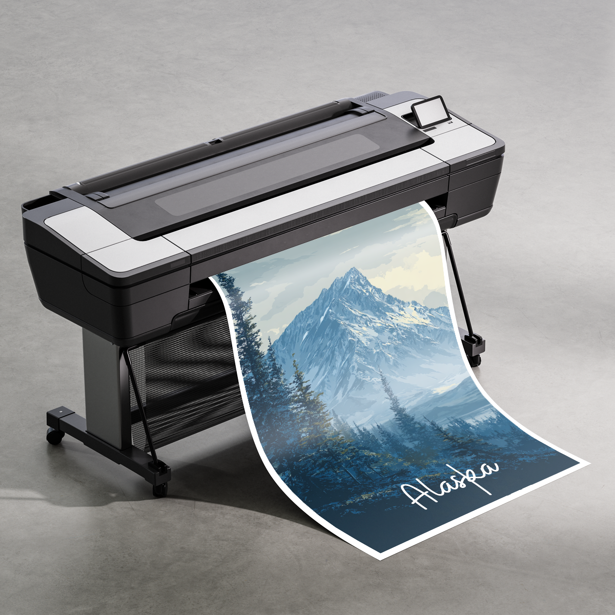 Alaska - Travel Poster Print Modern Style Wall Art