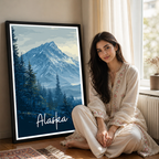 Alaska - Travel Poster Print Modern Style Wall Art