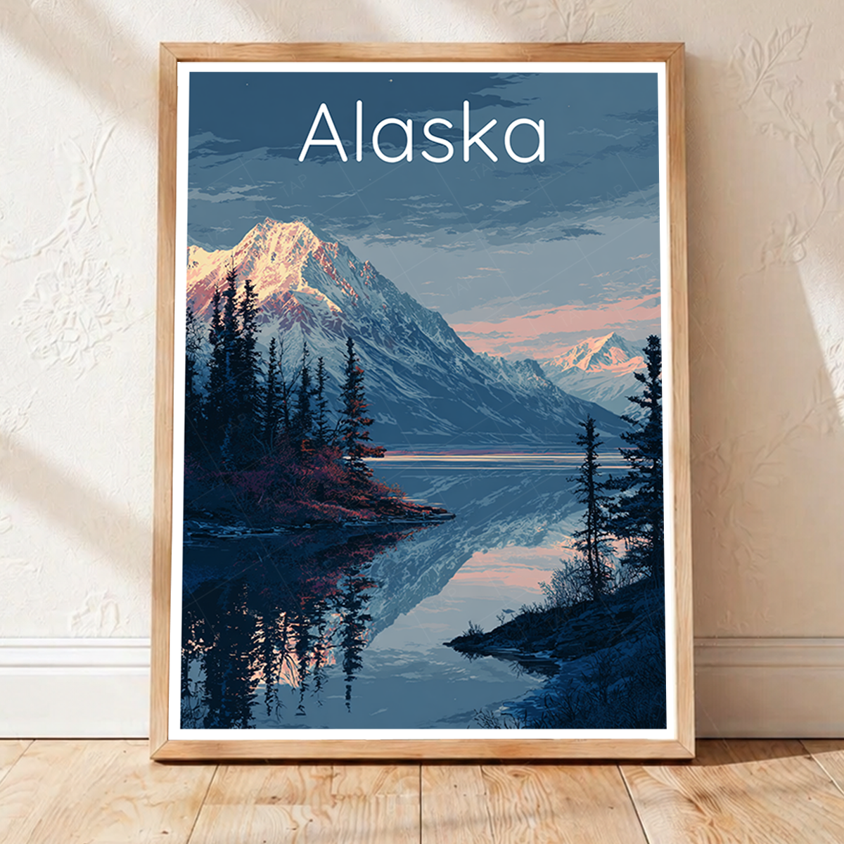 Alaska - Travel Poster Print Modern Style Wall Art - Art Print - Travel Art Poster