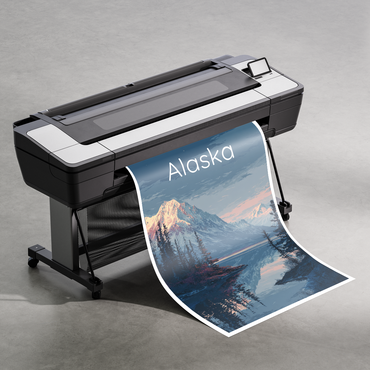 Alaska - Travel Poster Print Modern Style Wall Art - Art Print - Travel Art Poster