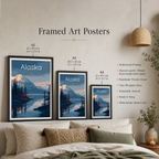 Alaska - Travel Poster Print Modern Style Wall Art - Art Print - Travel Art Poster