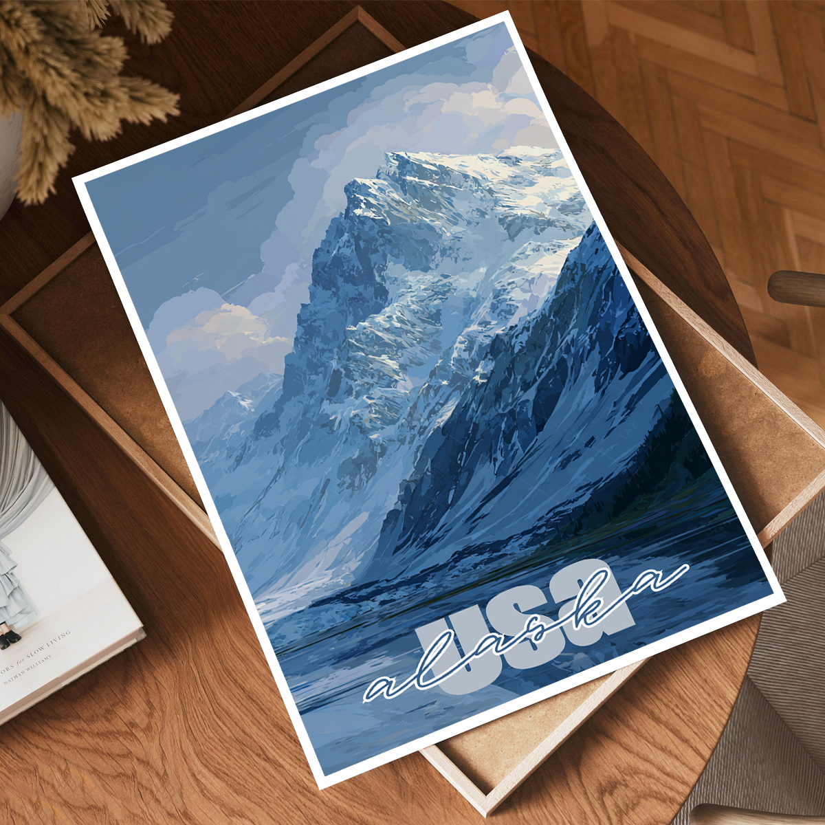Alaska - Travel Poster Print Modern Style Wall Art