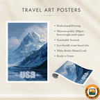 Alaska - Travel Poster Print Modern Style Wall Art