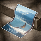 Alyeska Resort - Alaska - Travel Poster Print Modern Style Wall Art