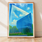 Anchorage Museum - Alaska - Travel Poster Print Modern Style Wall Art
