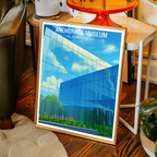 Anchorage Museum - Alaska - Travel Poster Print Modern Style Wall Art