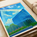 Anchorage Museum - Alaska - Travel Poster Print Modern Style Wall Art
