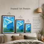 Anchorage Museum - Alaska - Travel Poster Print Modern Style Wall Art