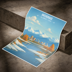 Anchorage - Alaska - Travel Poster Print Modern Style Wall Art