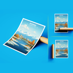 Anchorage - Alaska - Travel Poster Print Modern Style Wall Art
